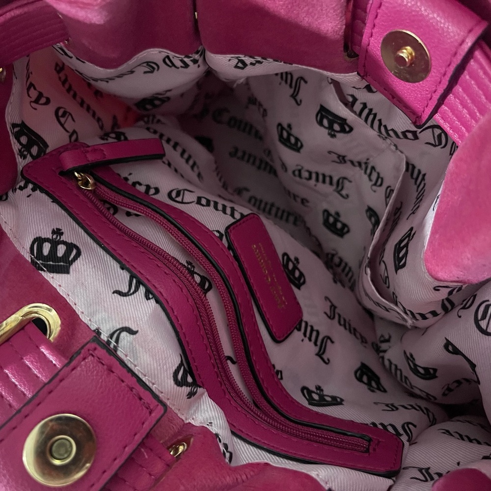 Hot Pink Juicy Couture Bucket Bag - Picture 5 of 5